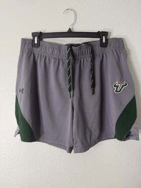 South Florida Bulls Under Armour Grey Athletic Shorts - Women’s Large Logo NCAA